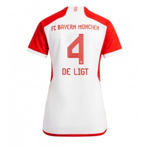 Bayern Munich Matthijs de Ligt #4 Koszulka Podstawowych Kobiety 2023-24 Krótki Rękaw
